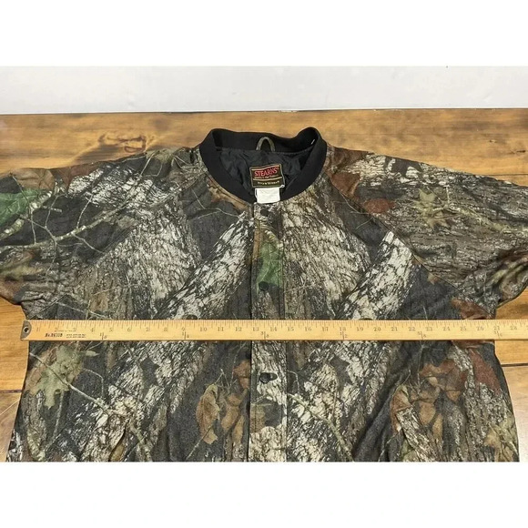 Stearns Mossy Oak Camo Jacket Dry Wear XL Quilted Water Resist Vintage Hunting - Picture 5 of 7